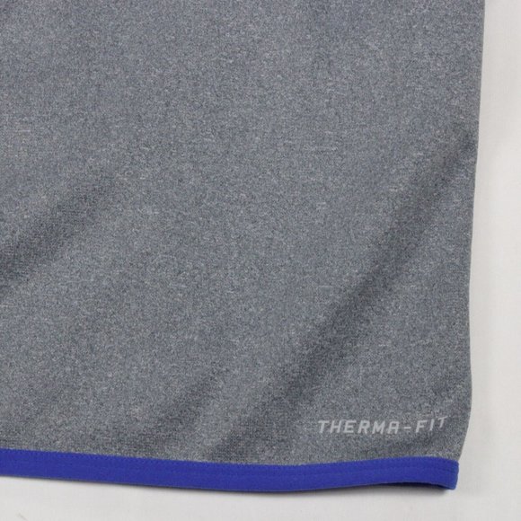Nike Therma-Fit Mens XL Just Do It Hoodie Pullover Sweatshirt Gray Blue - Picture 9 of 10
